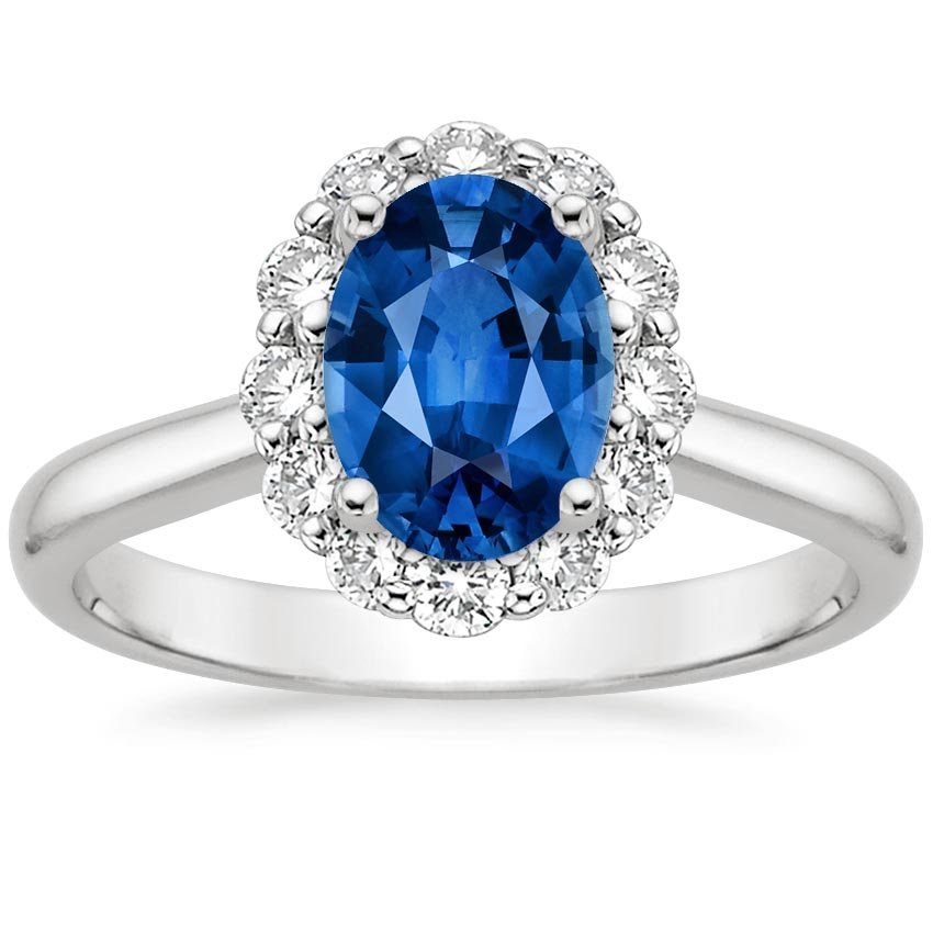 The Lotus Flower Sapphire Engagement Ring