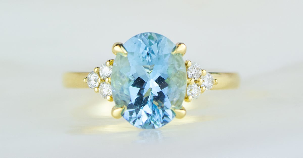 gemstone diamond ring