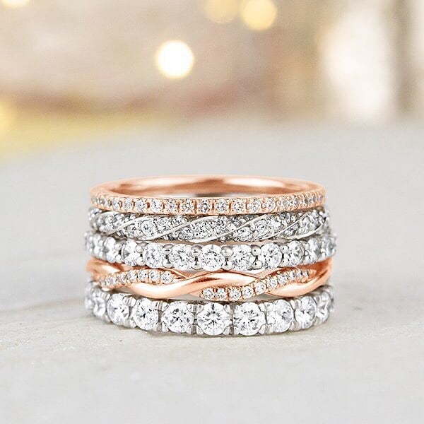 Check out this season's latest stackable rings from luxury jewellers