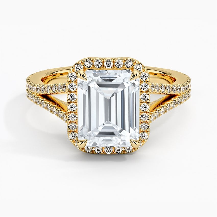 Fortuna Halo Diamond Engagement Ring
