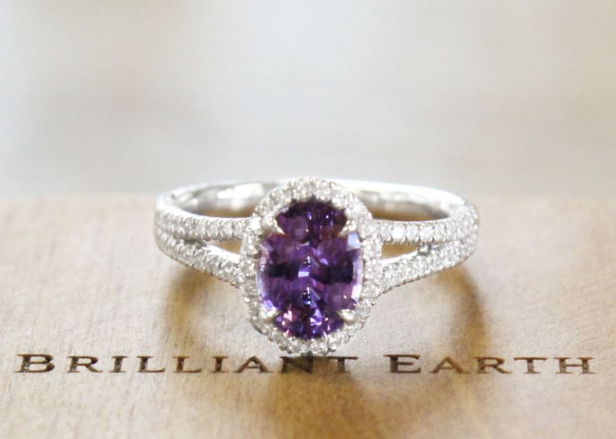 purple sapphire engagement rings