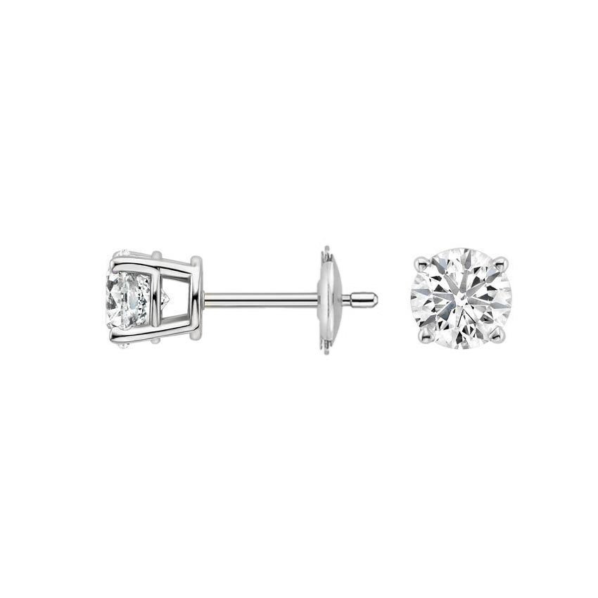 Certified Lab Created Diamond Stud Earrings