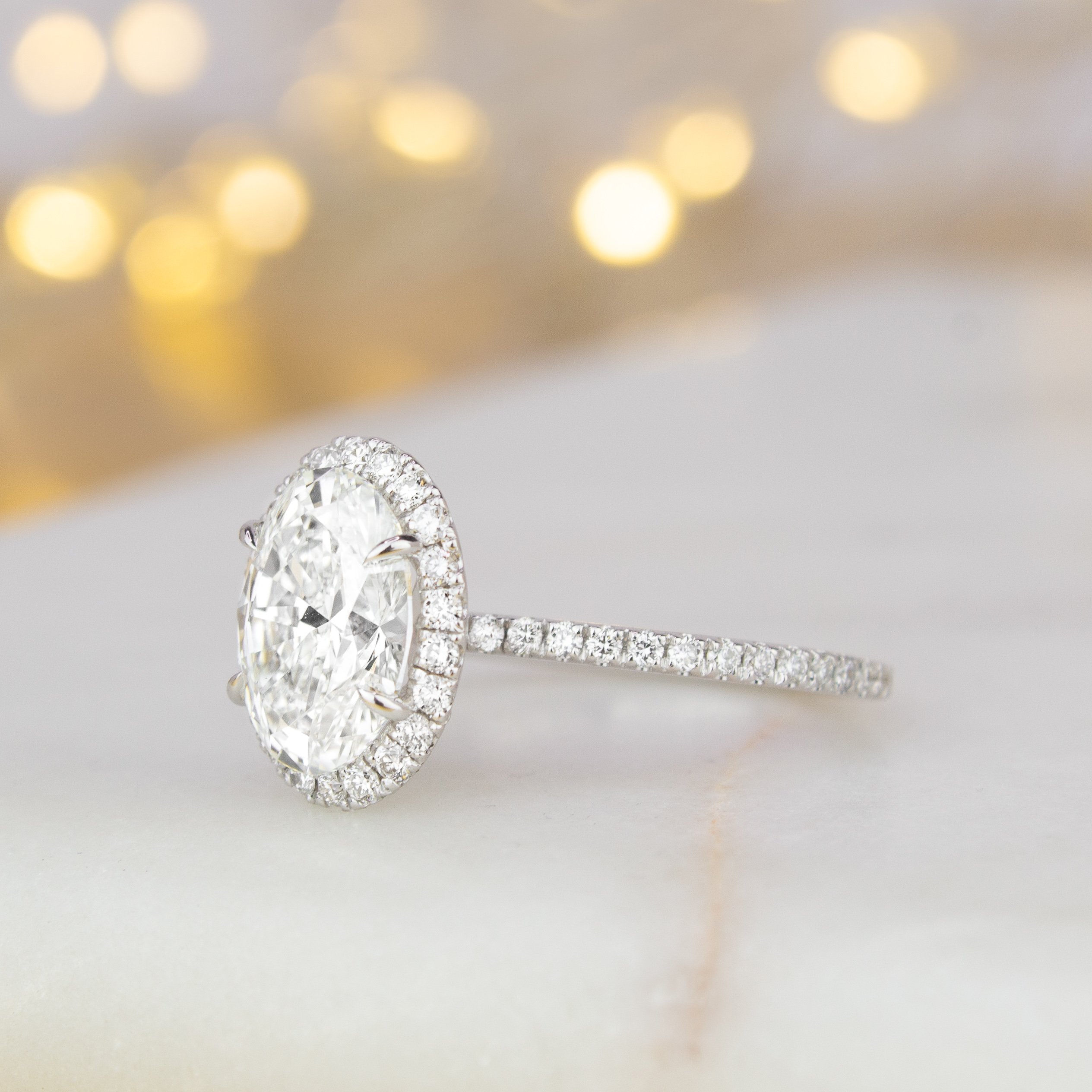 Pavé Engagement Rings