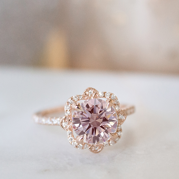 Brilliant Earth Create Your Own Pink Gemstone Engagement Ring