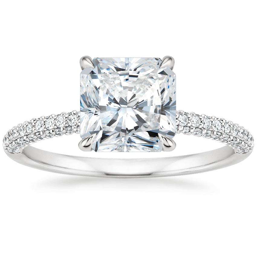 square radiant cut engagement rings