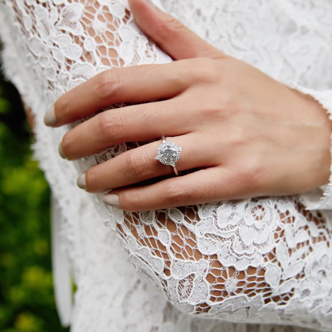 sunburst diamond ring brilliant earth