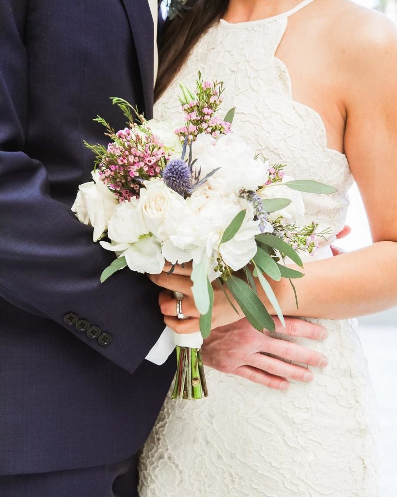 The ring  and the dress  two signature elements of a bride 