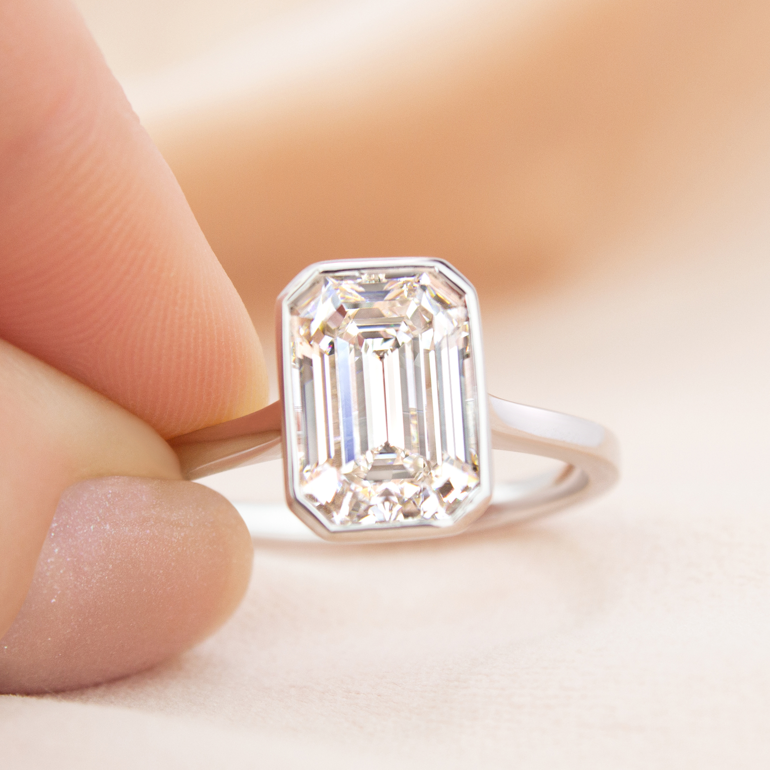 1ct Trillion Cut Diamond Bypass Engagement Ring – Elite Fine Jewelers