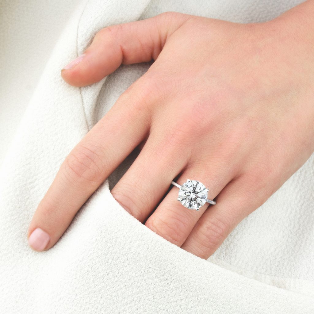 most popular size diamond engagement ring