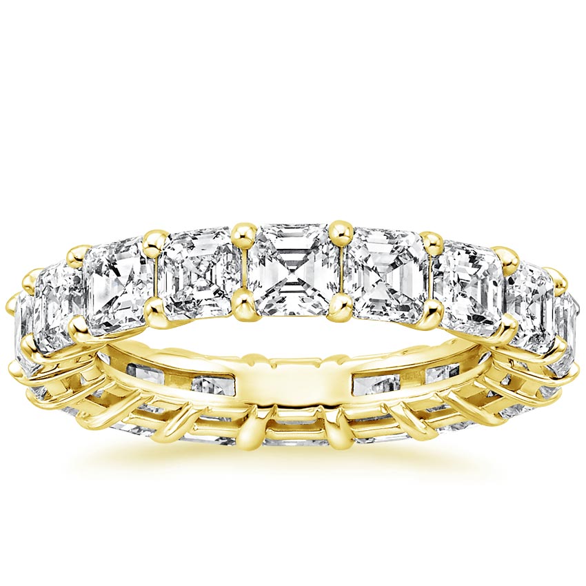 Asscher Eternity Diamond Ring