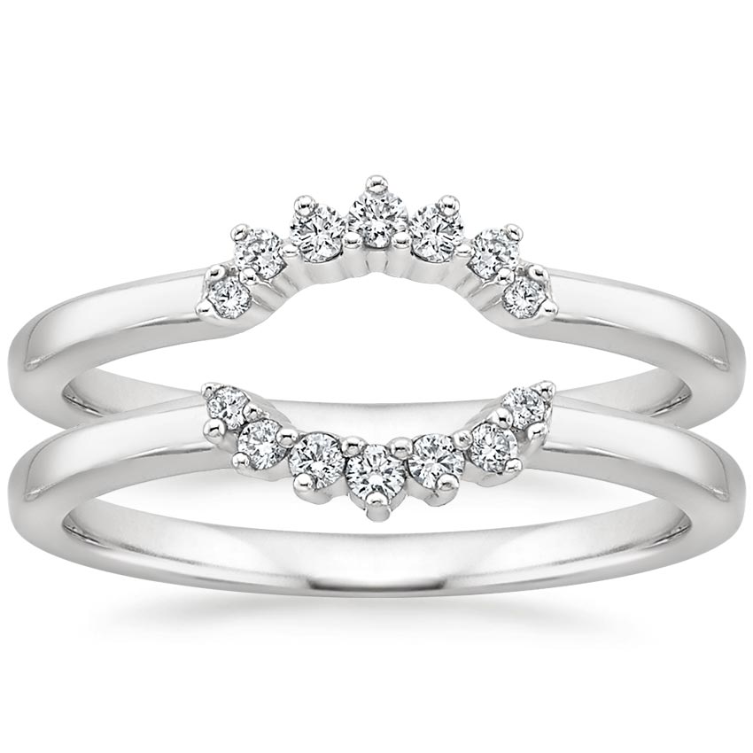 Women's Titanium Ring Guard with Diamond Accents