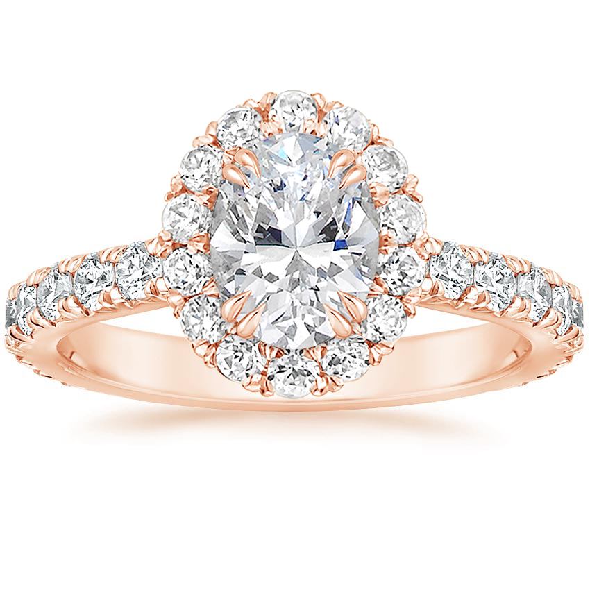 10 Heavenly Rose Gold Halo Engagement Rings - Brilliant Earth Blog