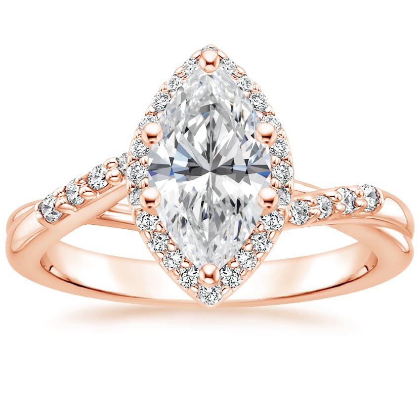 10 Heavenly Rose Gold Halo Engagement Rings - Brilliant Earth Blog