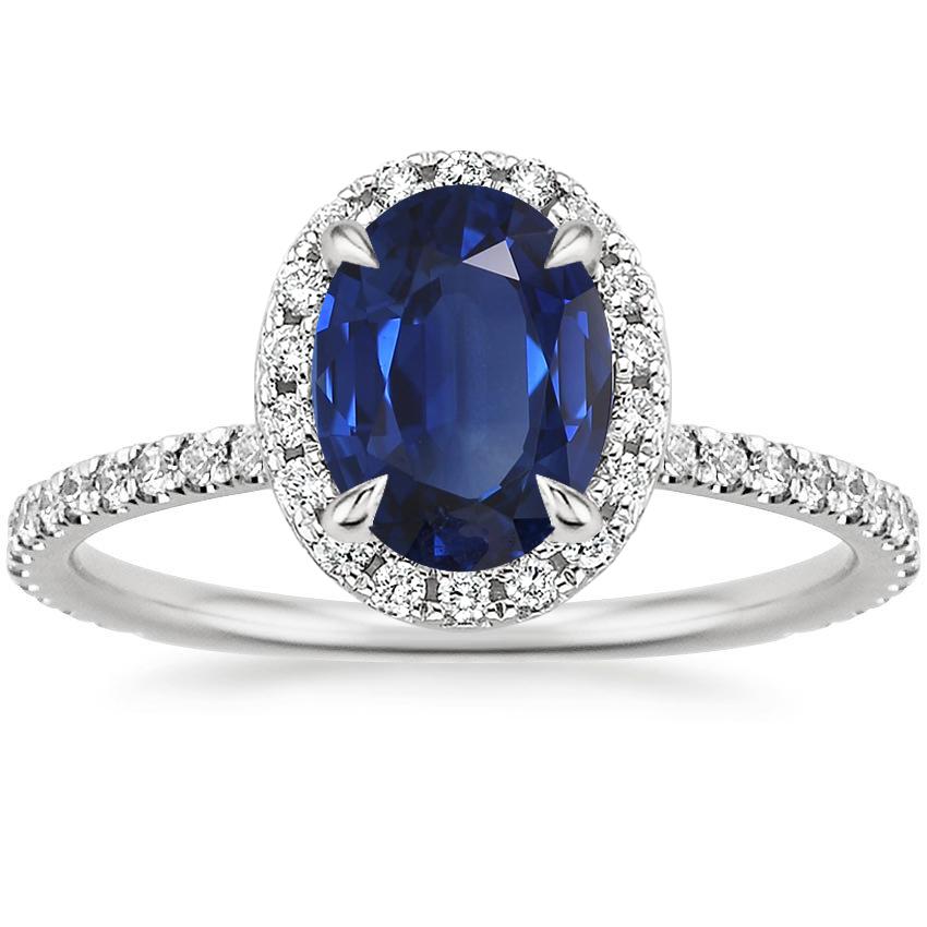 Dark Blue Engagement Rings