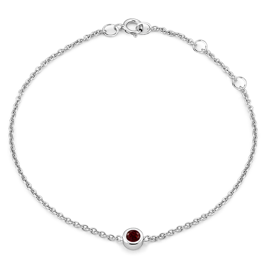 garnet birthstone bracelet