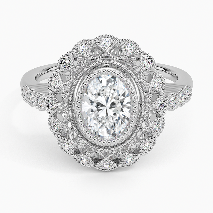 Filigree hot sale engagement rings