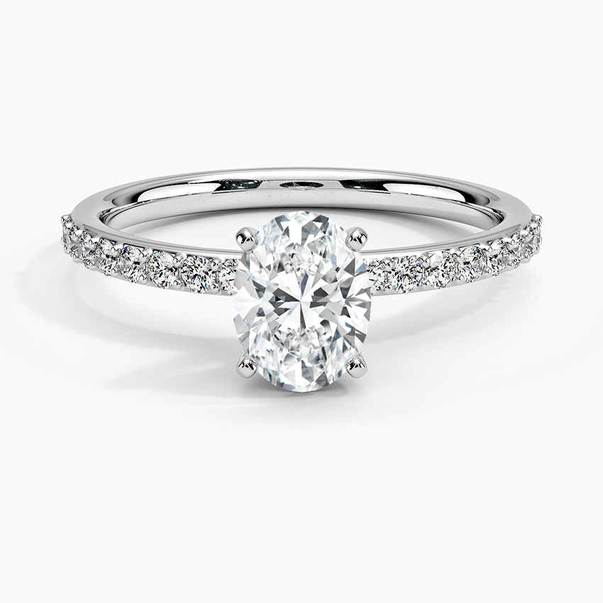 Best Match: Oval Engagement Ring With Wedding Band