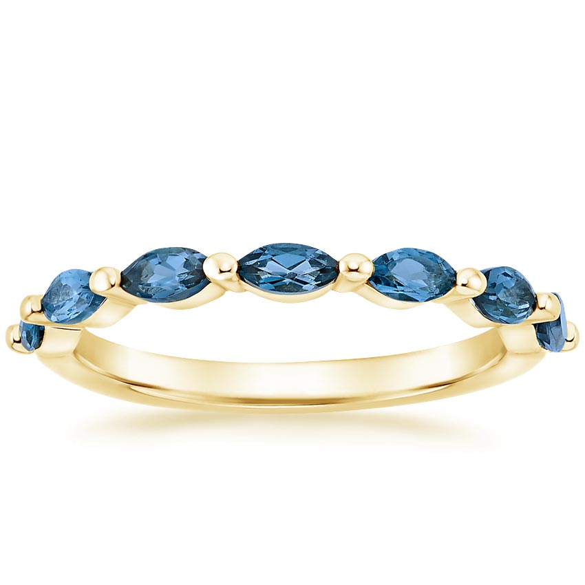 Sheena Stone New York 14K Yellow Gold Round Blue Sapphire Celestial Vintage Brooch - Women's - One Size - Sheena Stone