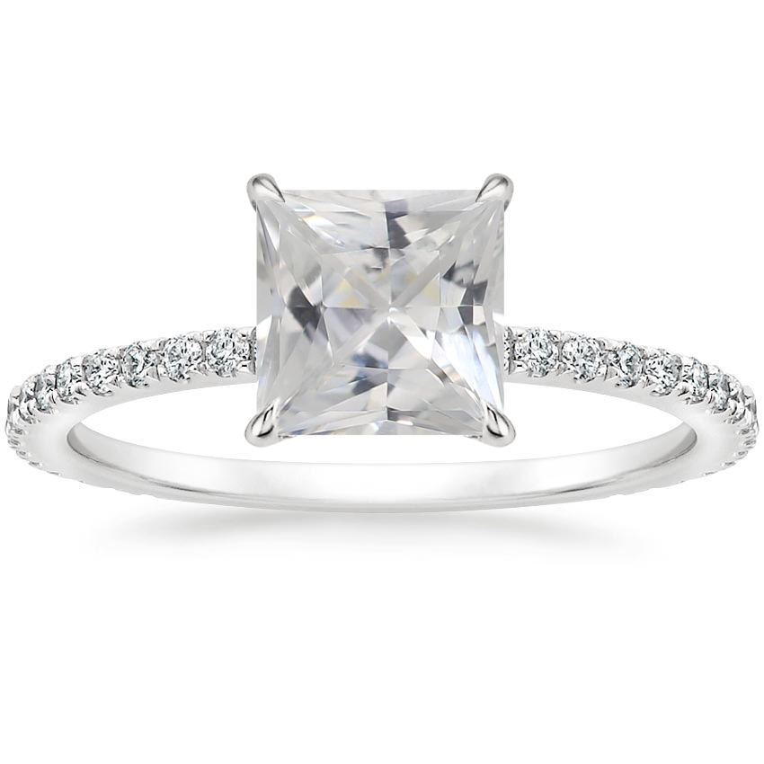 White sapphire cocktail on sale ring