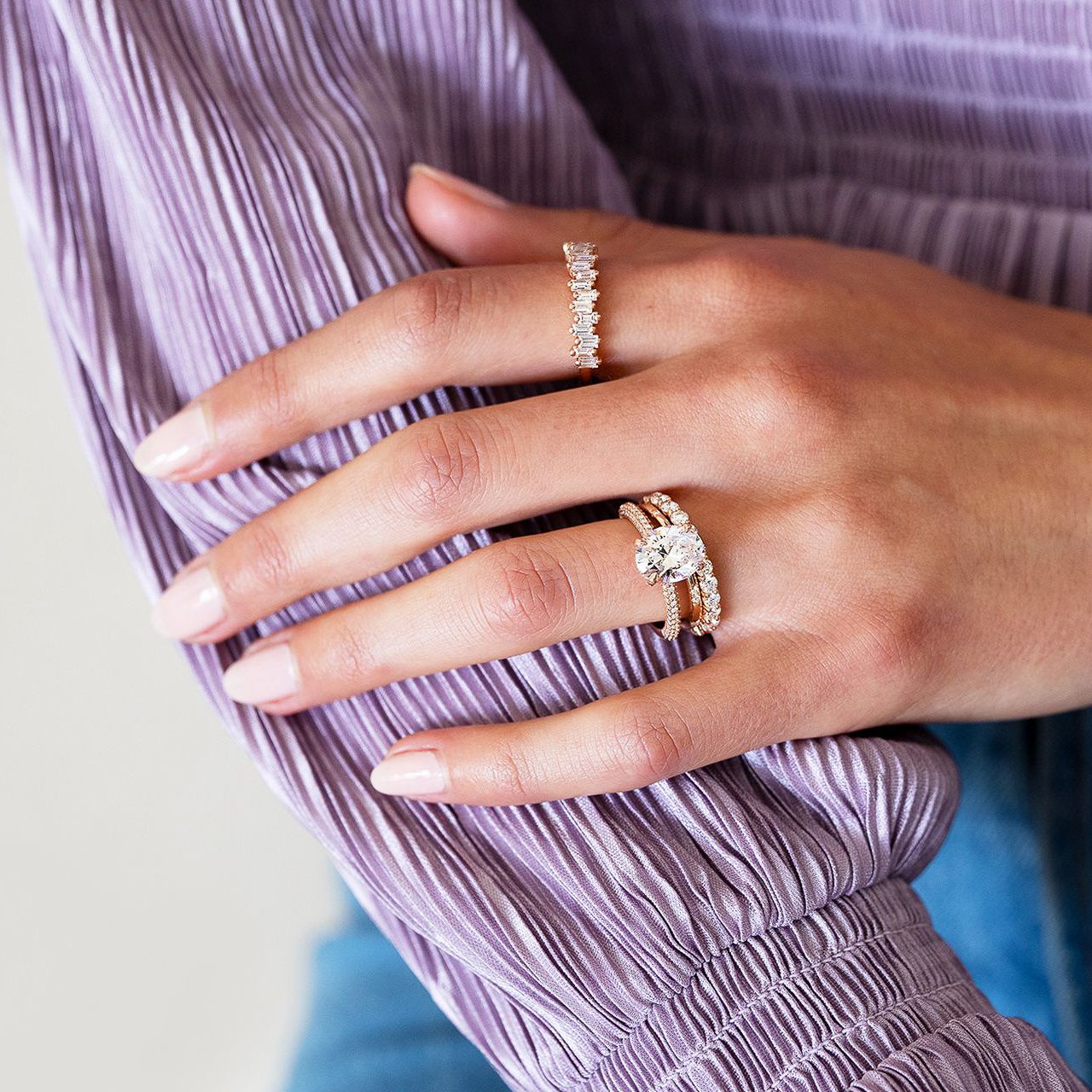 Garnet Baguette Eternity Ring January Birthstone Ring Gemstone Ring Mothers day gift Birthday Gift Garnet Engagement Ring Promise Ring