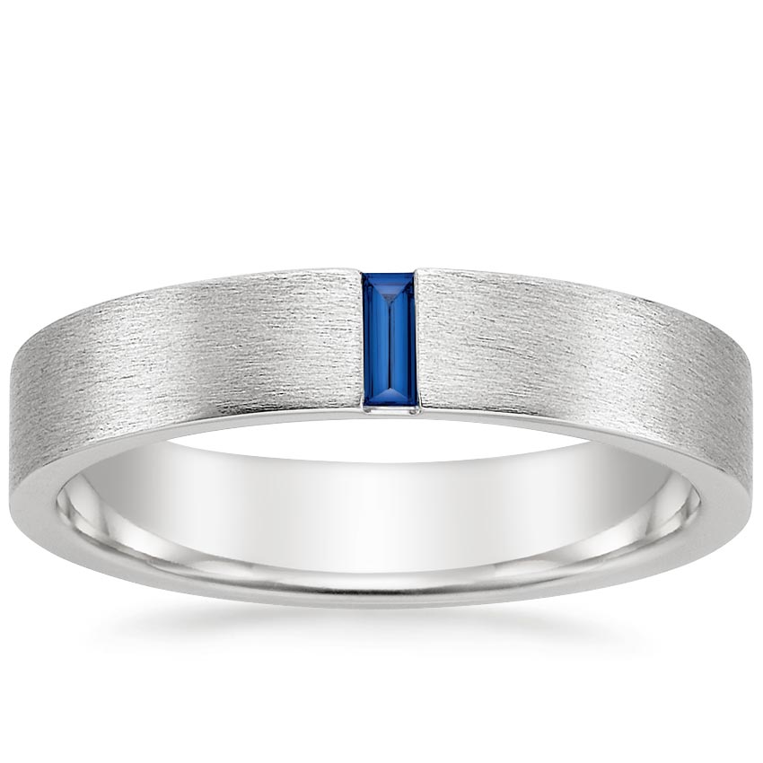 Sapphire wedding deals bands for him