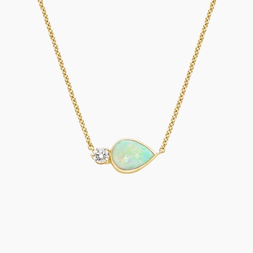 Willa Opal and Diamond Pendant
