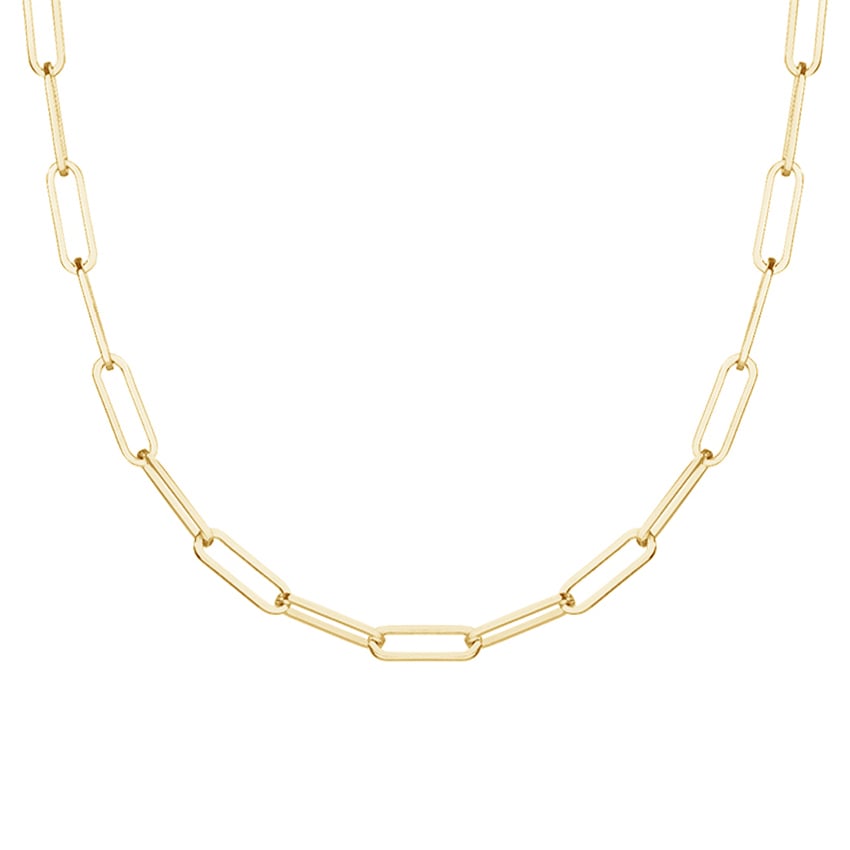 Small Classic Necklace Chain Shortener w/ Clasp (Gold) | InfinityClips