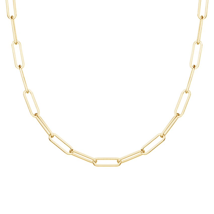 Small Classic Necklace Chain Shortener w/ Clasp (Gold) | InfinityClips