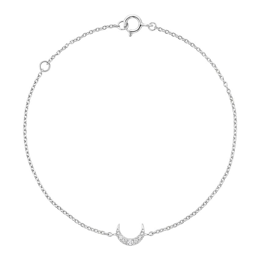 Crescent Diamond Bracelet