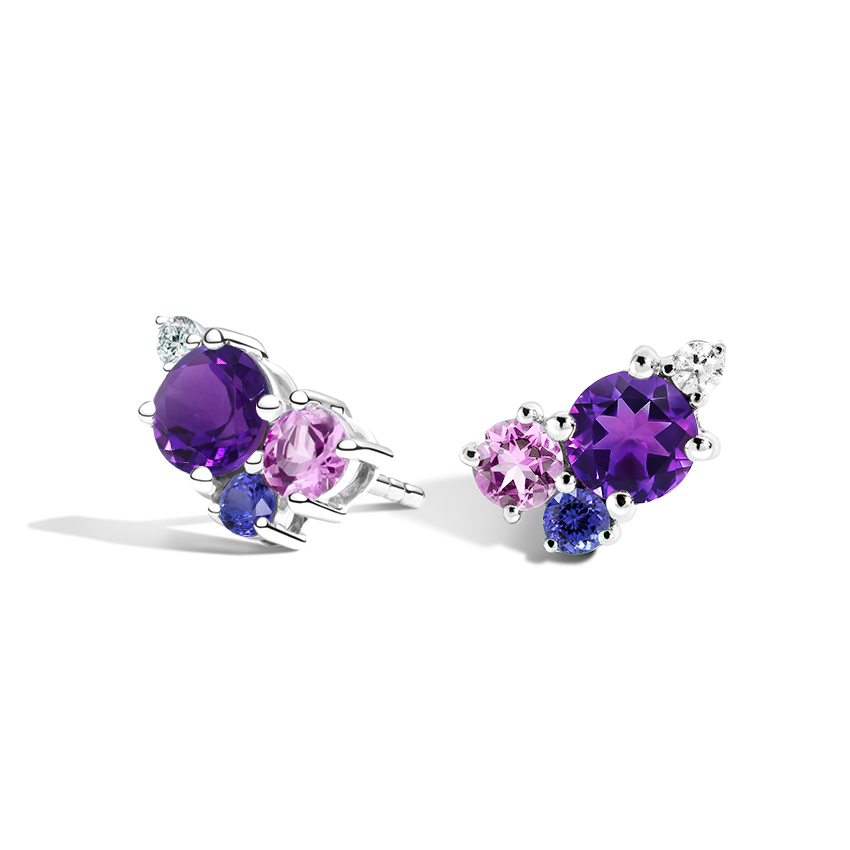 Lilac Bouquet Earrings