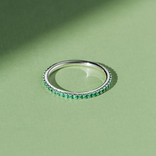 Green on sale birthstone ring