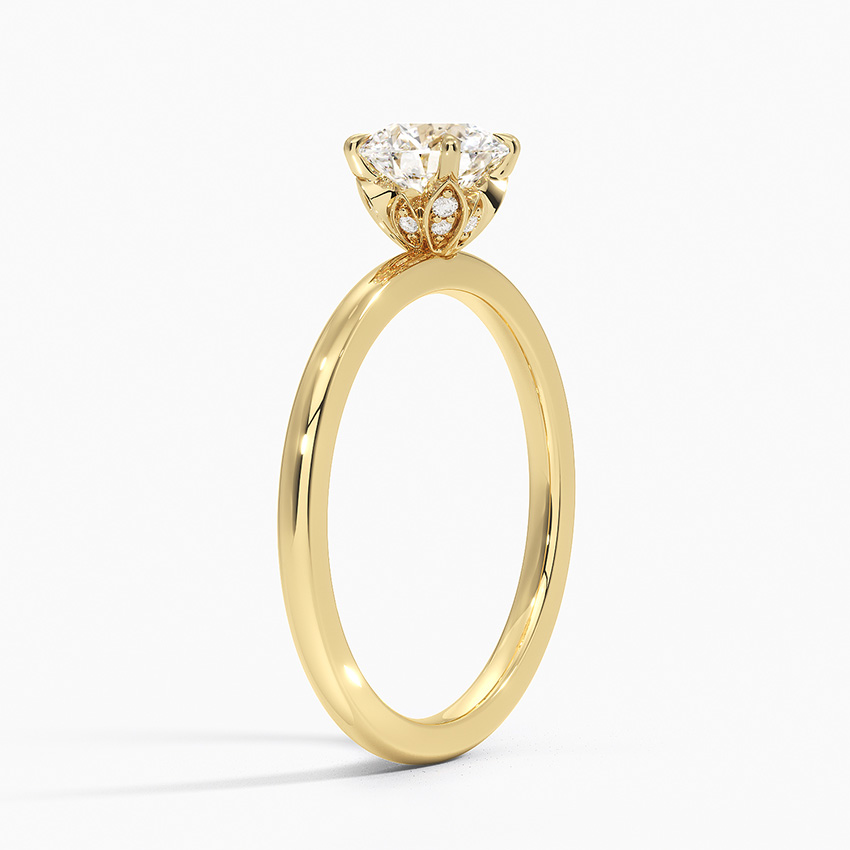 Petal Diamond Engagement Ring