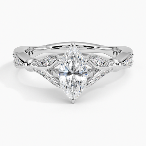 Zinnia Diamond Engagement Ring