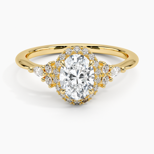 Nadia Halo Diamond Engagement Ring