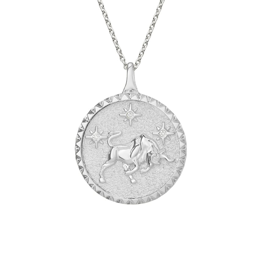 Taurus Zodiac Diamond Pendant
