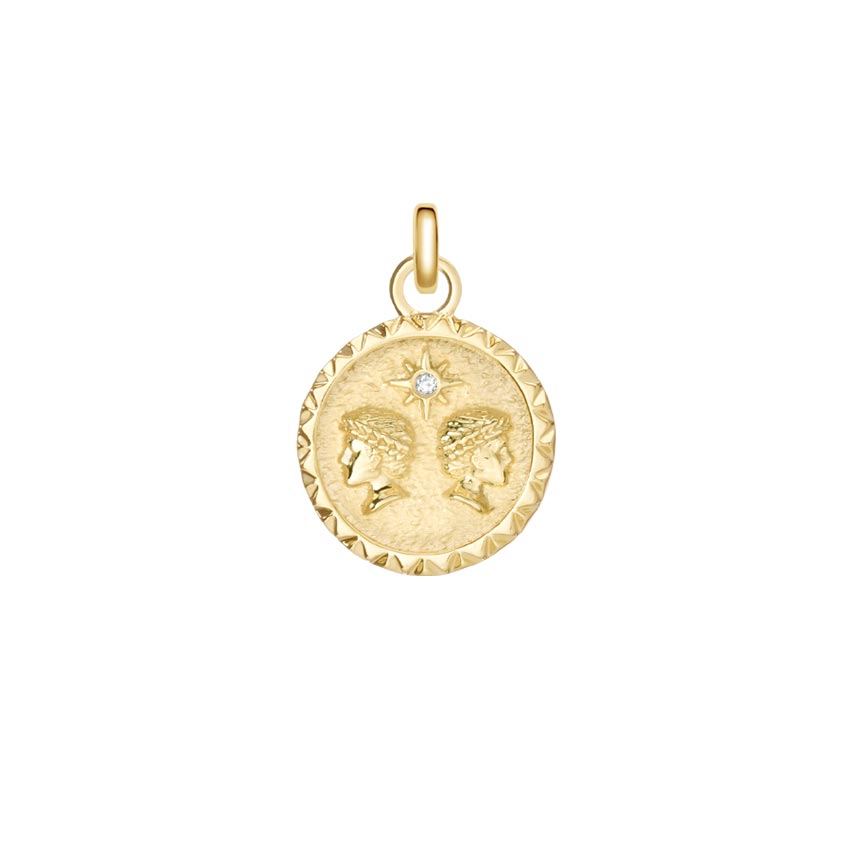 Gemini Zodiac Diamond Charm