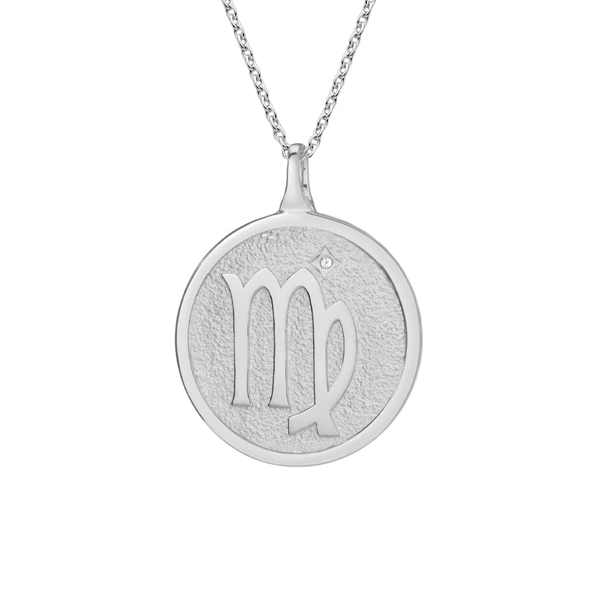 Virgo Zodiac Diamond Pendant