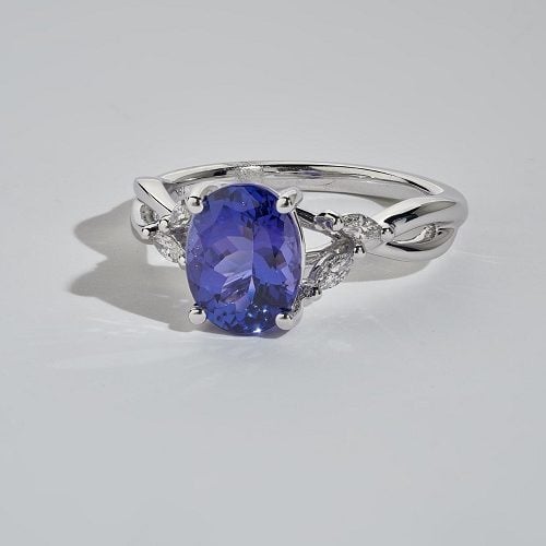 TIFFANY & CO. High Jewelry Tanzanite Diamond Platinum Cockta