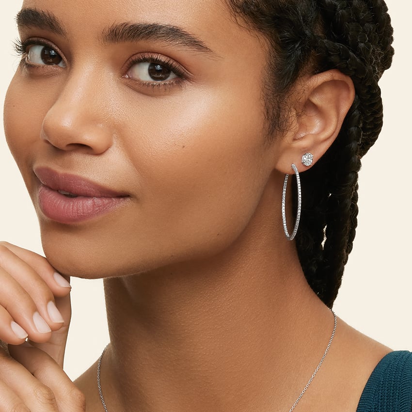  Trendy Rhinestone Edge Silver Small Texas State Shape Drop  Dangle Hook Earrings For Women Set: Clothing, Shoes & Jewelry