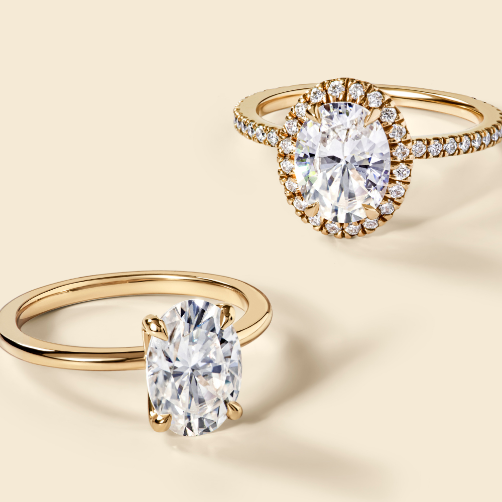 How to Pair an Oval Engagement Ring with a Wedding Band
