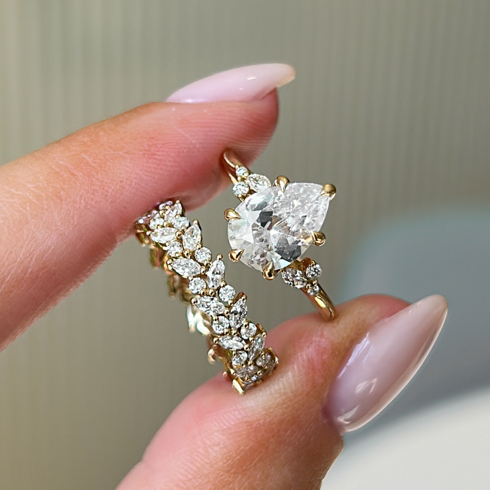 How to Wear a Pear Shaped Ring | Ring Pairing Tips