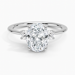 Oval and trillion diamond ring shop