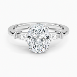 Adorned Opera Three Stone Diamond Ring (1/2 ct. tw.) in 18K White