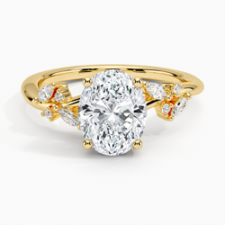 Rosette Diamond Ring in 18K Yellow Gold | Brilliant Earth
