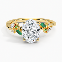 Rosette Diamond Ring in 18K Yellow Gold | Brilliant Earth