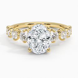 18K Yellow Gold Nathalie Emerald-Cut Diamond Ring (3/4 ct. tw.)