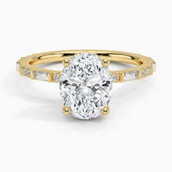 18K Yellow Gold Nathalie Emerald-Cut Diamond Ring (3/4 ct. tw.)