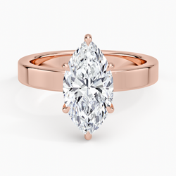 アクセサリー CTHY HIGH-END PARALLEL RING ROSEGOLD Peyton 4mm Solitaire Ring in 14K Rose Gold | Brilliant Earth