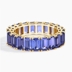 アクセサリー ELEMENT Eternity Ring - Gold Moissanite 14k Yellow Gold Eternity Band Ring 1.44ctw DEW