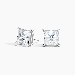 Moissanite princess cut earrings store